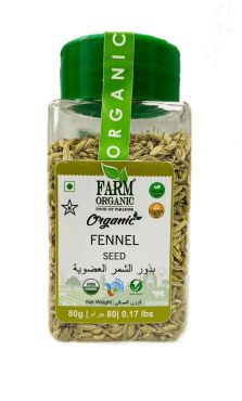 Farm Organic Fennel Seeds 80 g